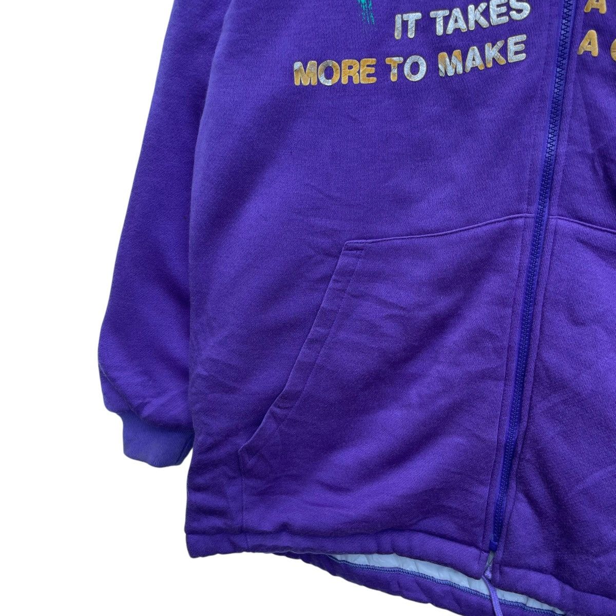 Champion × Vintage 💥Vintage Champion Big Logo Zipper Sweater Hooded Jacket Size US M / EU 48-50 / 2 - 5 Thumbnail