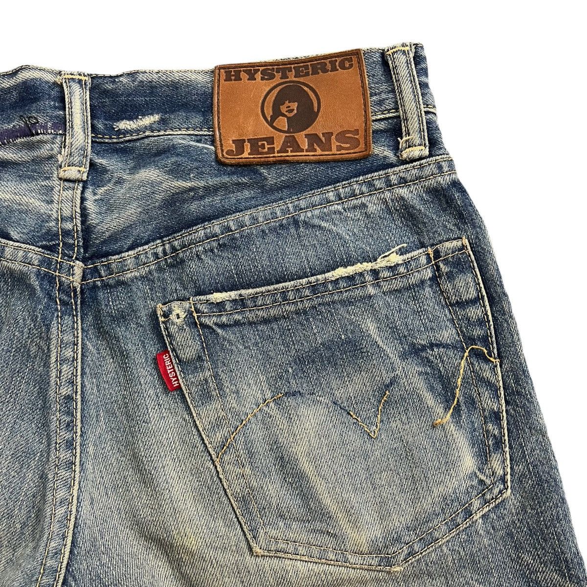 Hysteric Glamour Selvedge Hysteric Glamour Studded Distressed Denim Pants Size US 28 / EU 44 - 11 Thumbnail