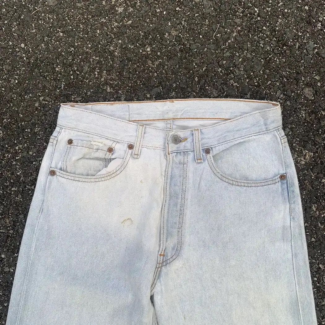 Levi's W29 L32 🔥 Vintage Levi’s 501 Rusty Dirty Levis Jeans Pants Size US 29 - 4 Thumbnail