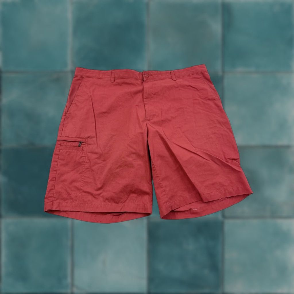 Vintage Greg Norman X Tasso Elba Shorts Mens 42 Red Five Iron Cargo Mid Rise Golf Casual Shorts Mens Regular Cargo Red 42 Size US 42 / EU 58 - 1 Thumbnail