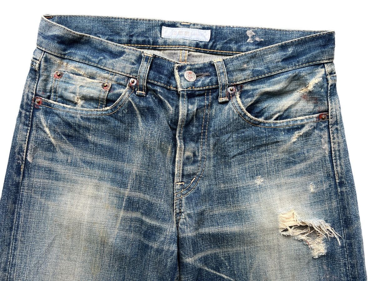 Japan Blue DMG Domingo Japan Rusty Ripped Grunge Distressed Rusty Jeans Size US 31 - 8 Thumbnail