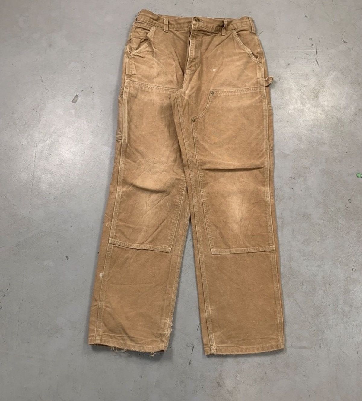 Carhartt Vintage carhartt b136 dkb double knee denim Size US 34 / EU 50 - 1 Thumbnail