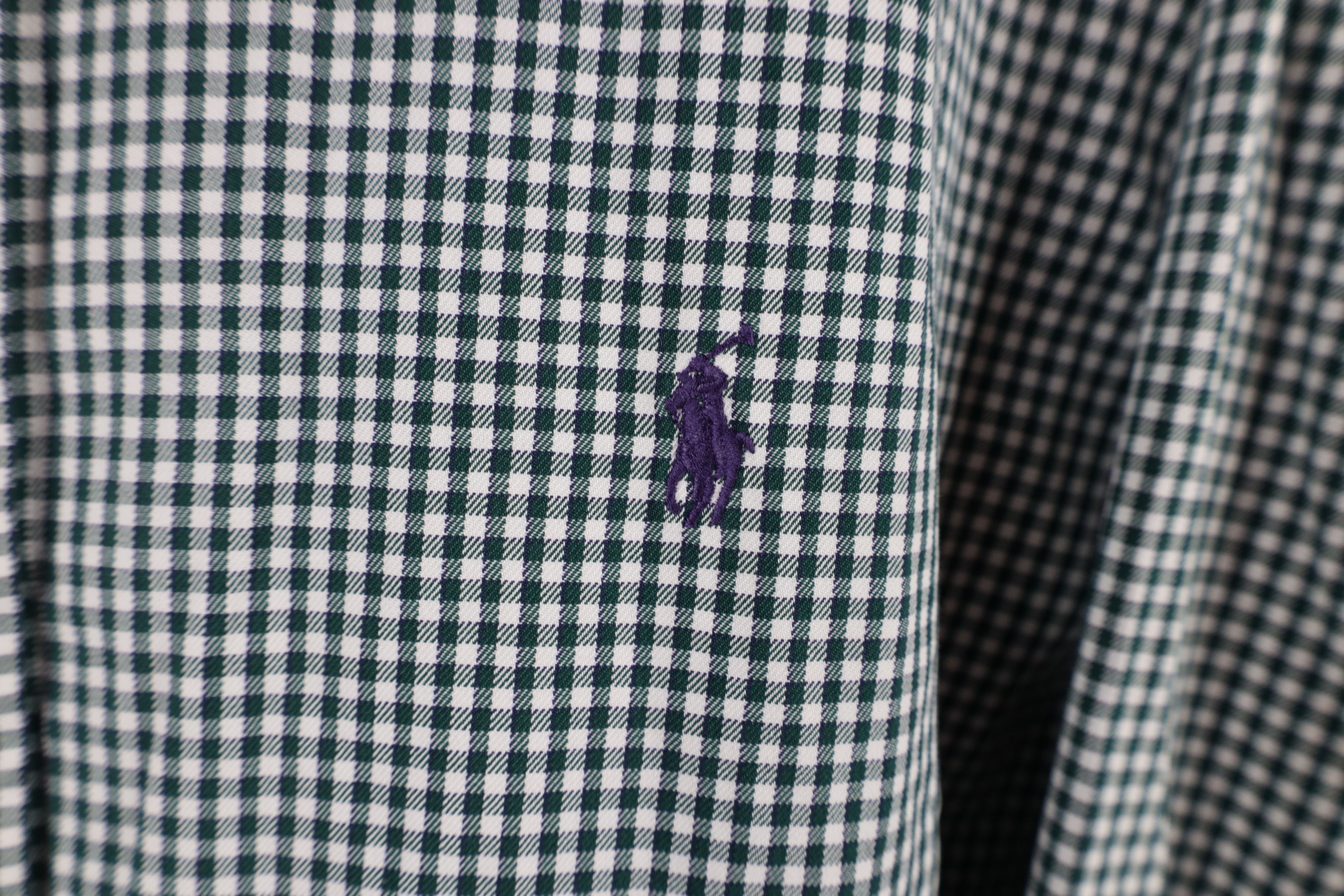 Ralph Lauren × Vintage Vintage Ralph Lauren Golf Gingham Collared Button Down Shirt Size US L / EU 52-54 / 3 - 4 Thumbnail