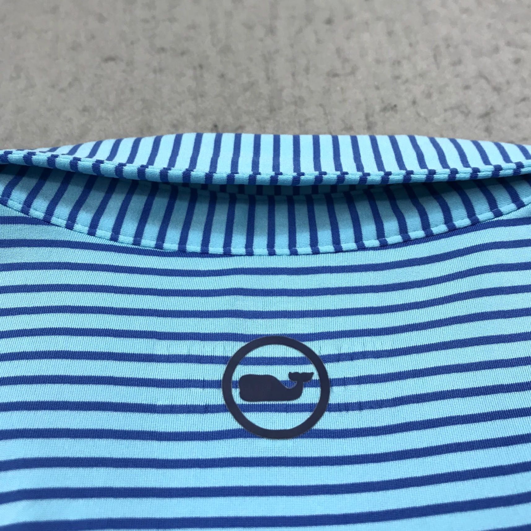 Vineyard Vines Vineyard Vines Polo Shirt Mens XL Blue Whale Striped Performance Golf Shirt Size US XL / EU 56 / 4 - 5 Thumbnail