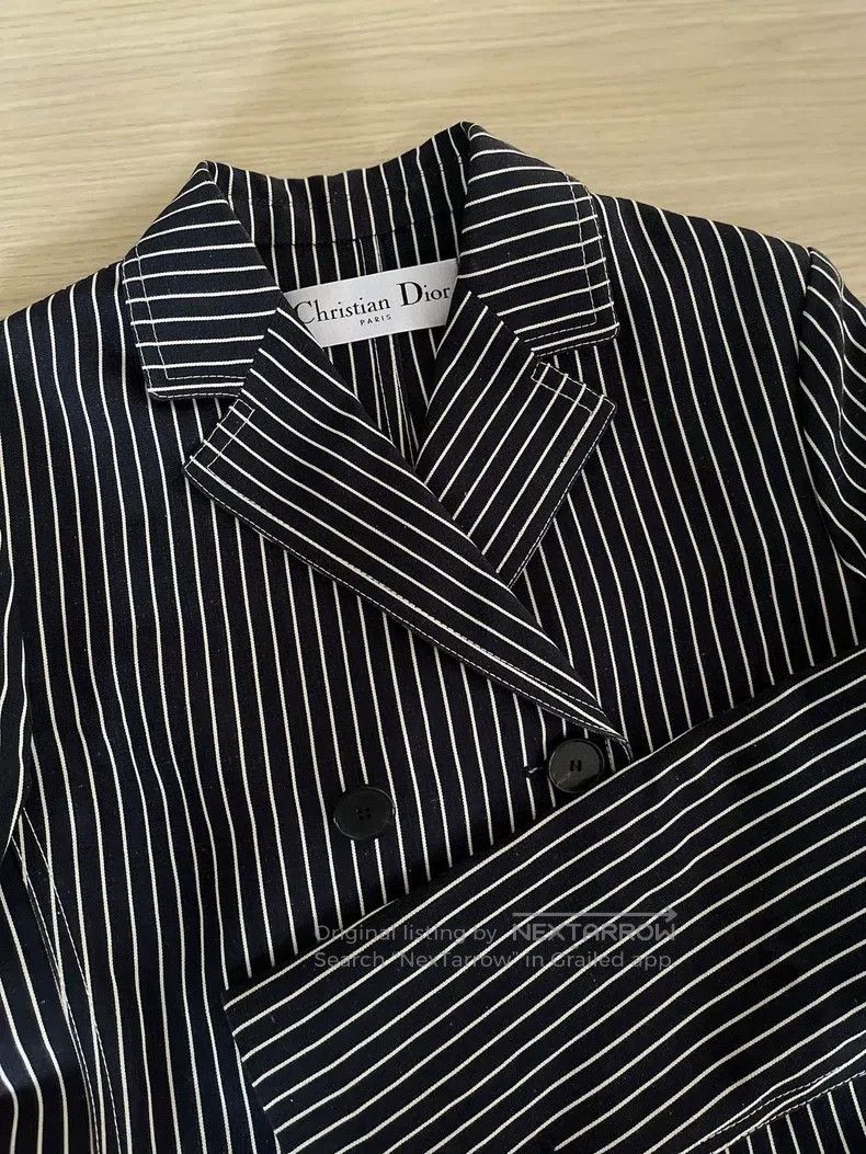 Dior Dior Black and white striped suit Size XXS / US 00 / IT 34 - 4 Thumbnail