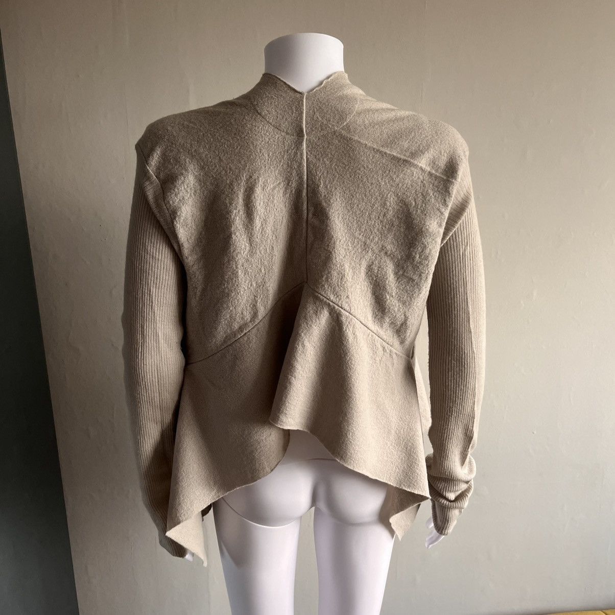 Rick Owens Rick Owens SS06 Tungsten Boiled Wool Vintage Pearl Cardigan Size M / US 6-8 / IT 42-44 - 6 Thumbnail
