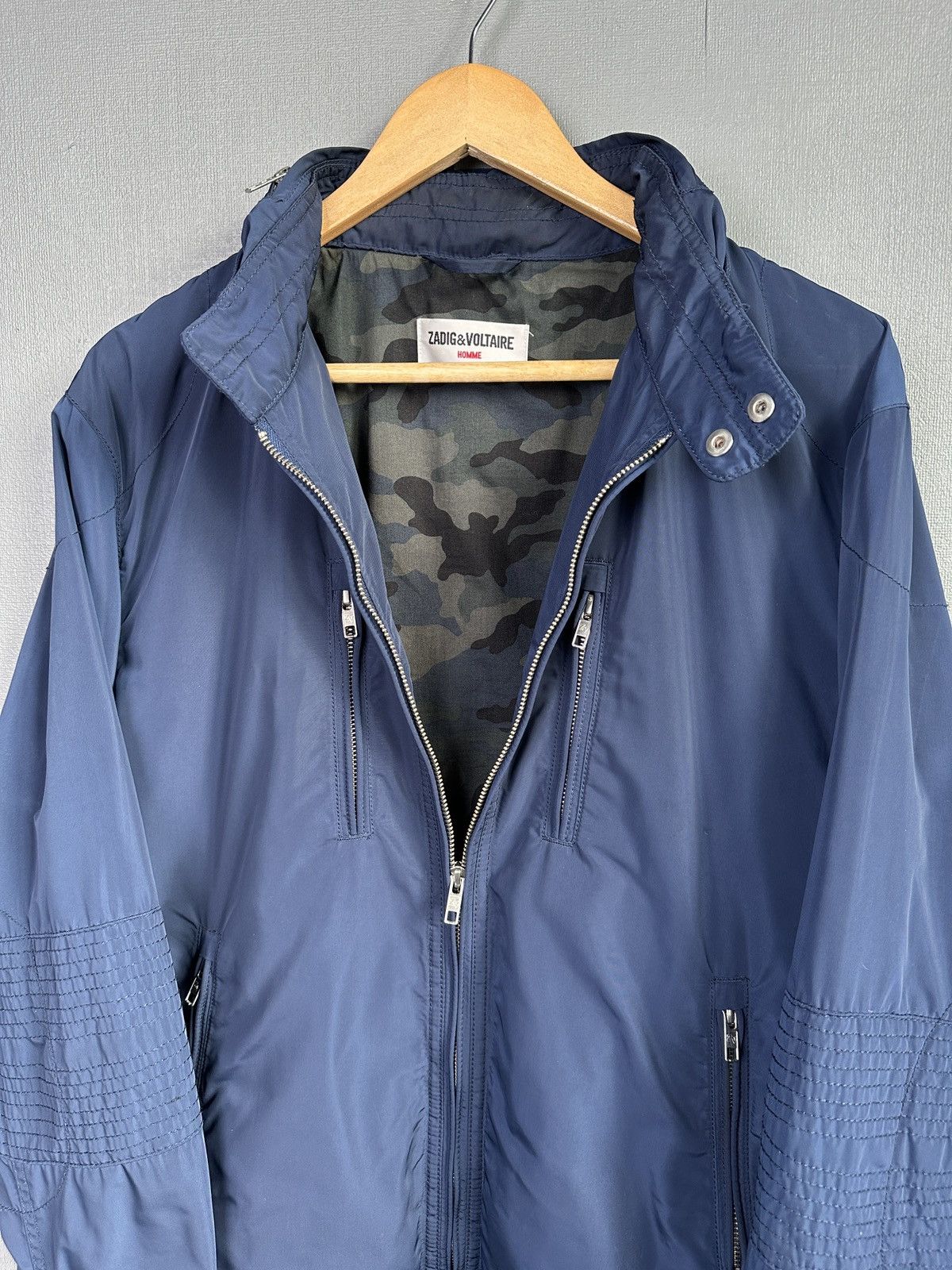 Zadig & Voltaire ZADIG & VOLTAIRE Homme Kobe Bomber Jacket Blue Men’s size L Size US L / EU 52-54 / 3 - 5 Thumbnail