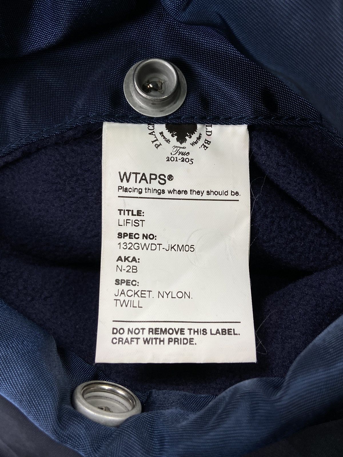 Wtaps WTAPS Type N-2B Flight Jacket | Grailed