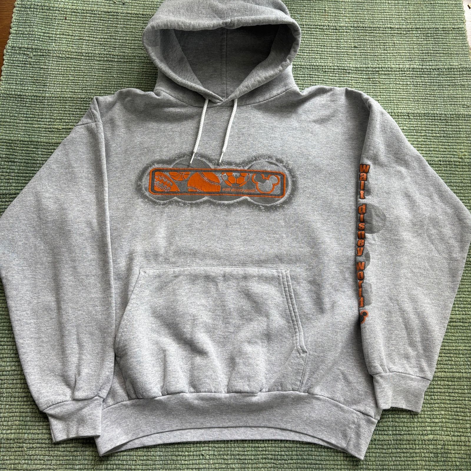 Disney × Vintage Vintage 90s Walt Disney World Box Logo Hoodie Sweatshirt L Size US L / EU 52-54 / 3 - 1 Thumbnail