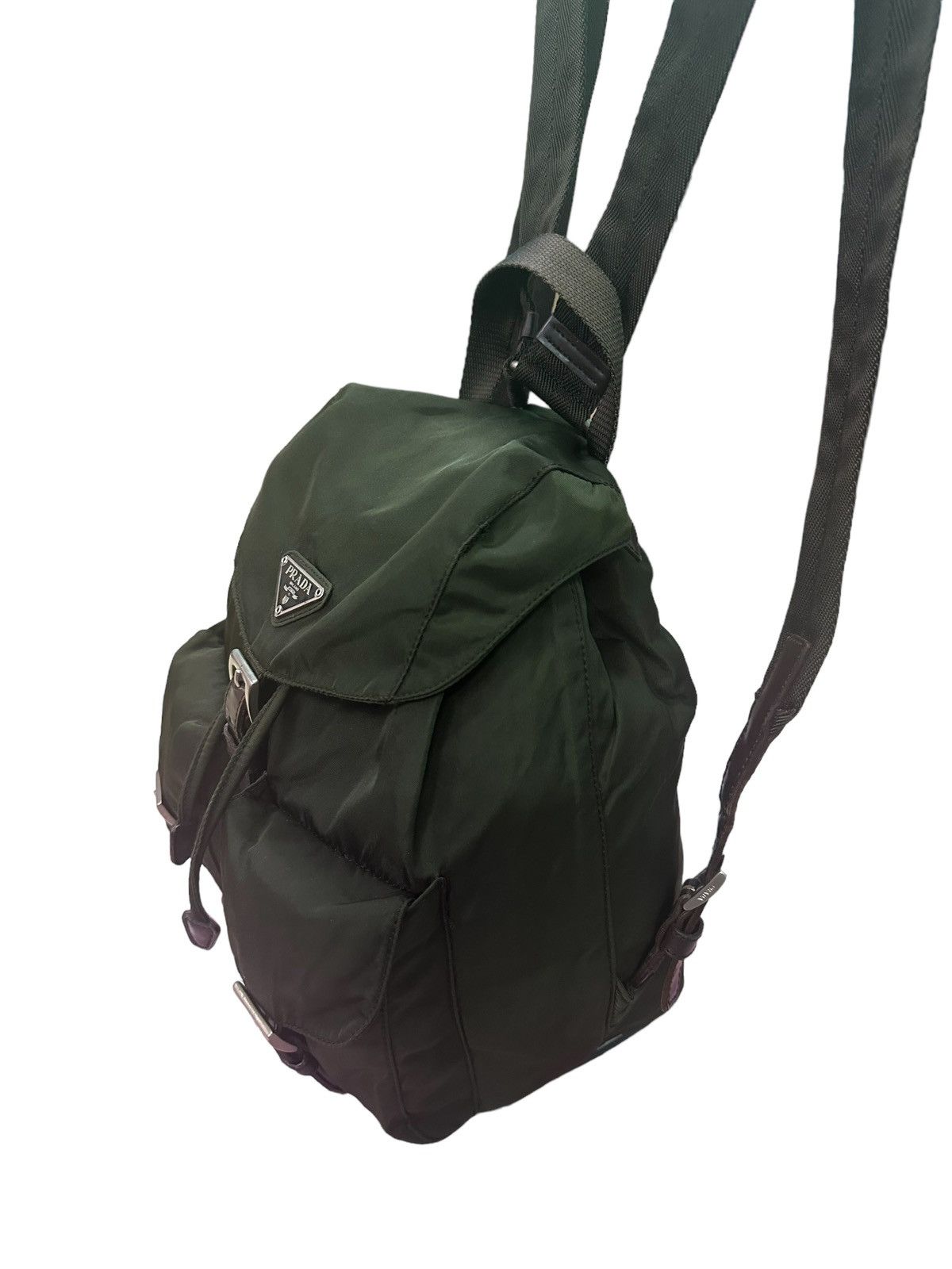 Prada AUTHENTIC VINTAGE PRADA MINI GREEN NYLON BACKPACK Size ONE SIZE - 5 Thumbnail