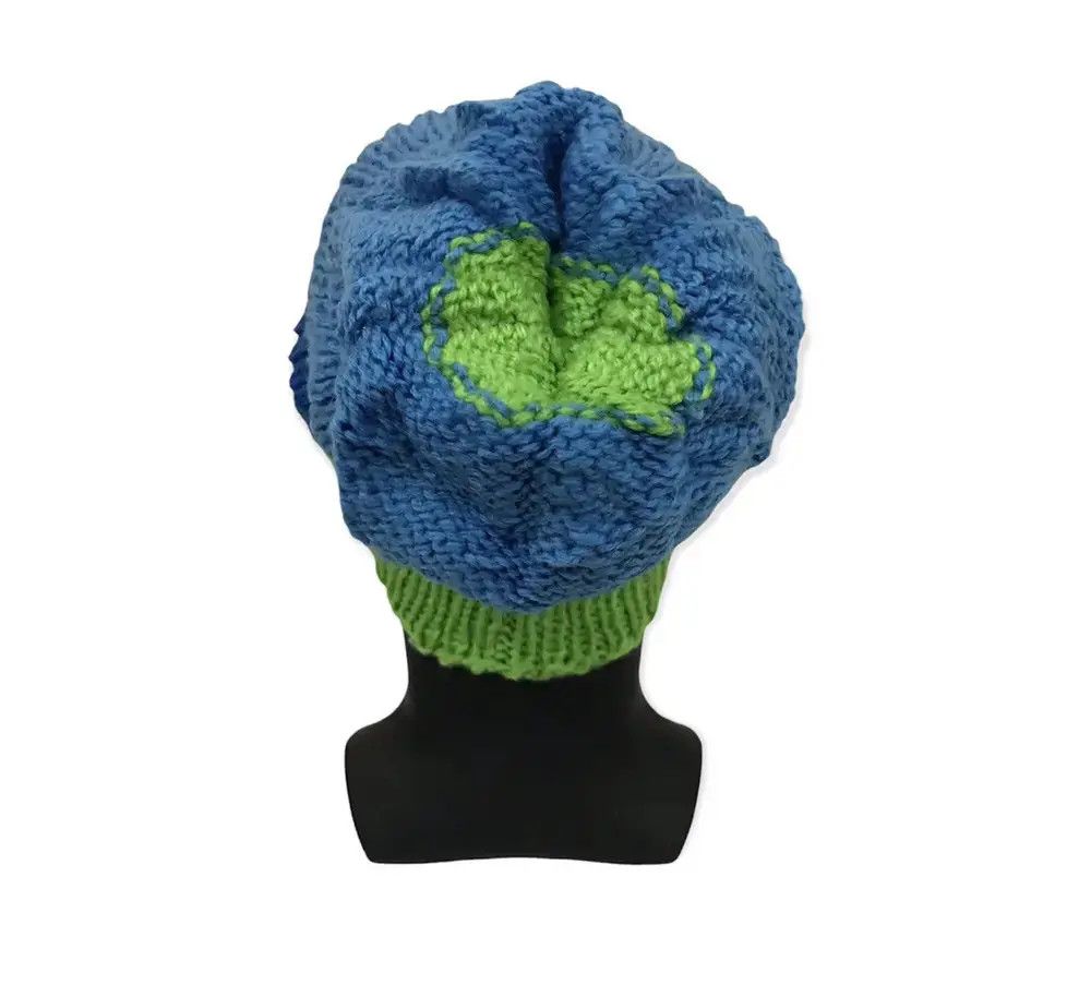 Vintage Japanese Brand Knit Beanie Hat Size ONE SIZE - 4 Thumbnail