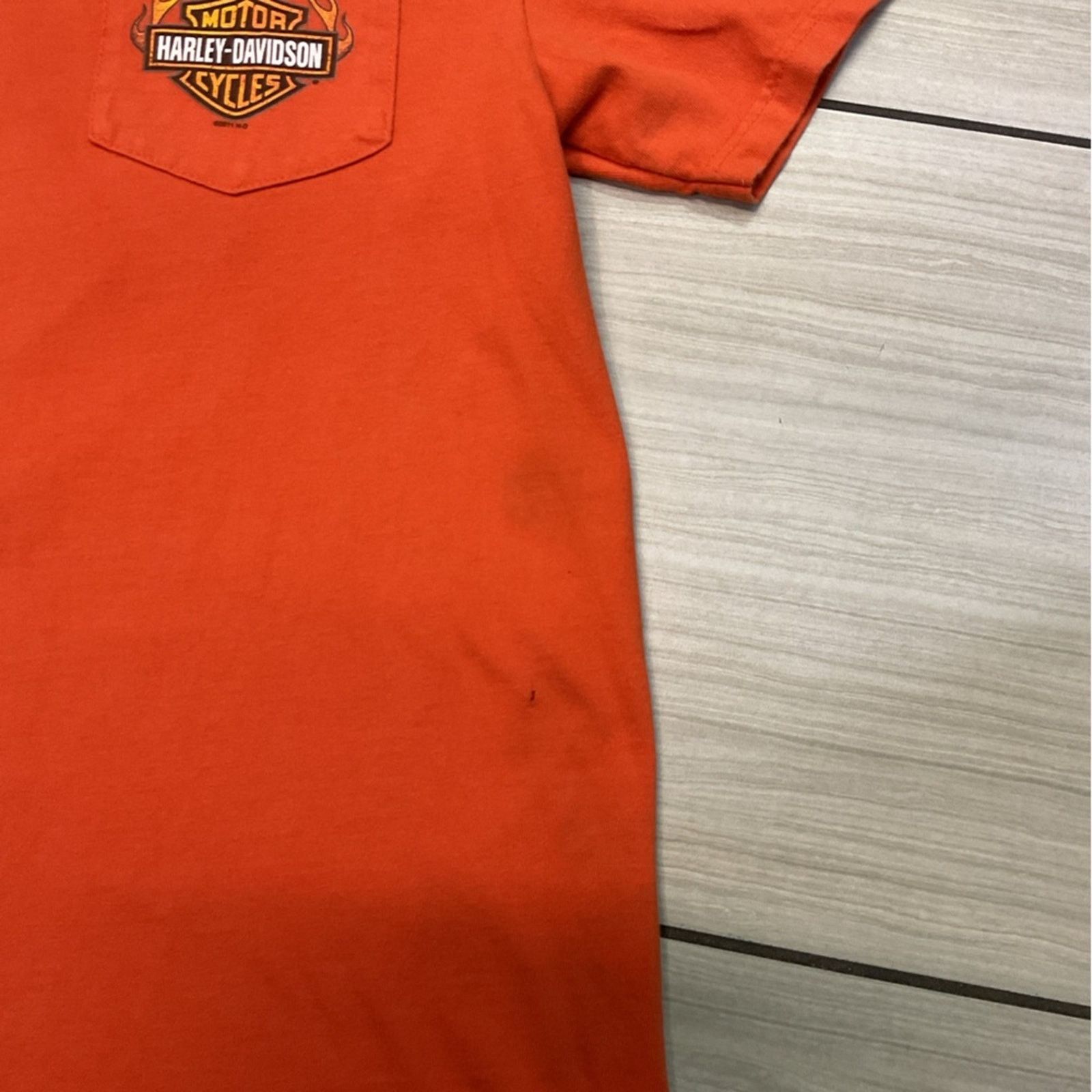 Harley Davidson Harley Davidson 2000’s Boston , MA Orange Graphic Tee Size US L / EU 52-54 / 3 - 6 Thumbnail