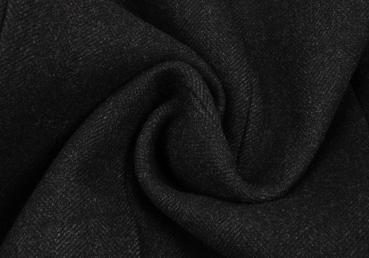 A.P.C. Herringbone Melton Coat in Charcoal M Size US XXS / EU 40 - 18 Thumbnail