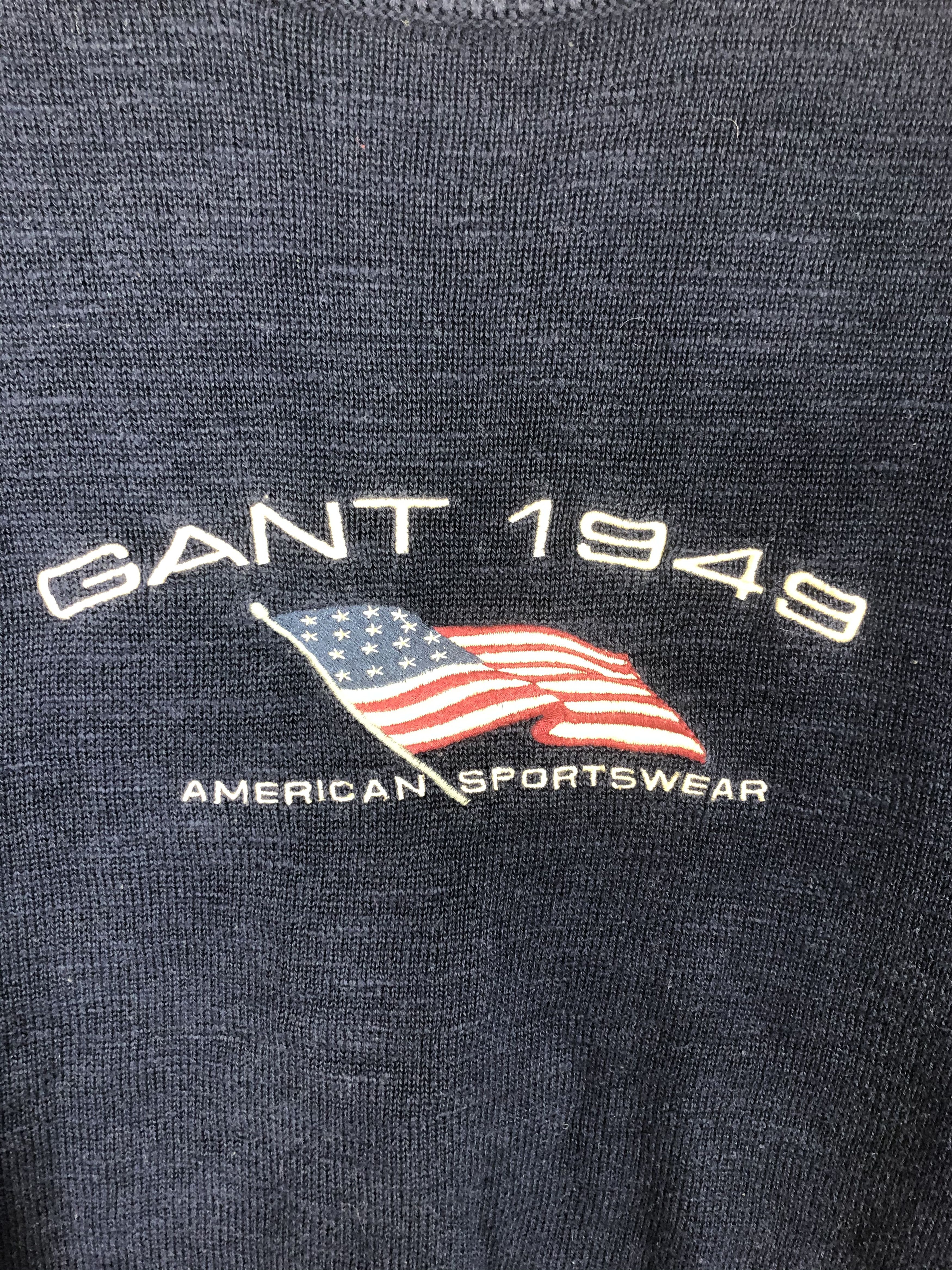 Gant Vintage Gant USA 🇺🇸 American Flag Knitted Sweater Size US S / EU 44-46 / 1 - 3 Thumbnail