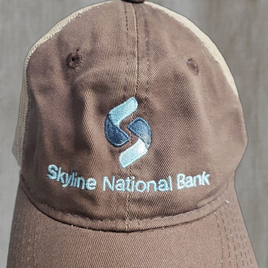 Vintage VINTAGE Skyline National Bank Strapback Baseball Hat Cap Adult Adjustable Size ONE SIZE - 1 Thumbnail