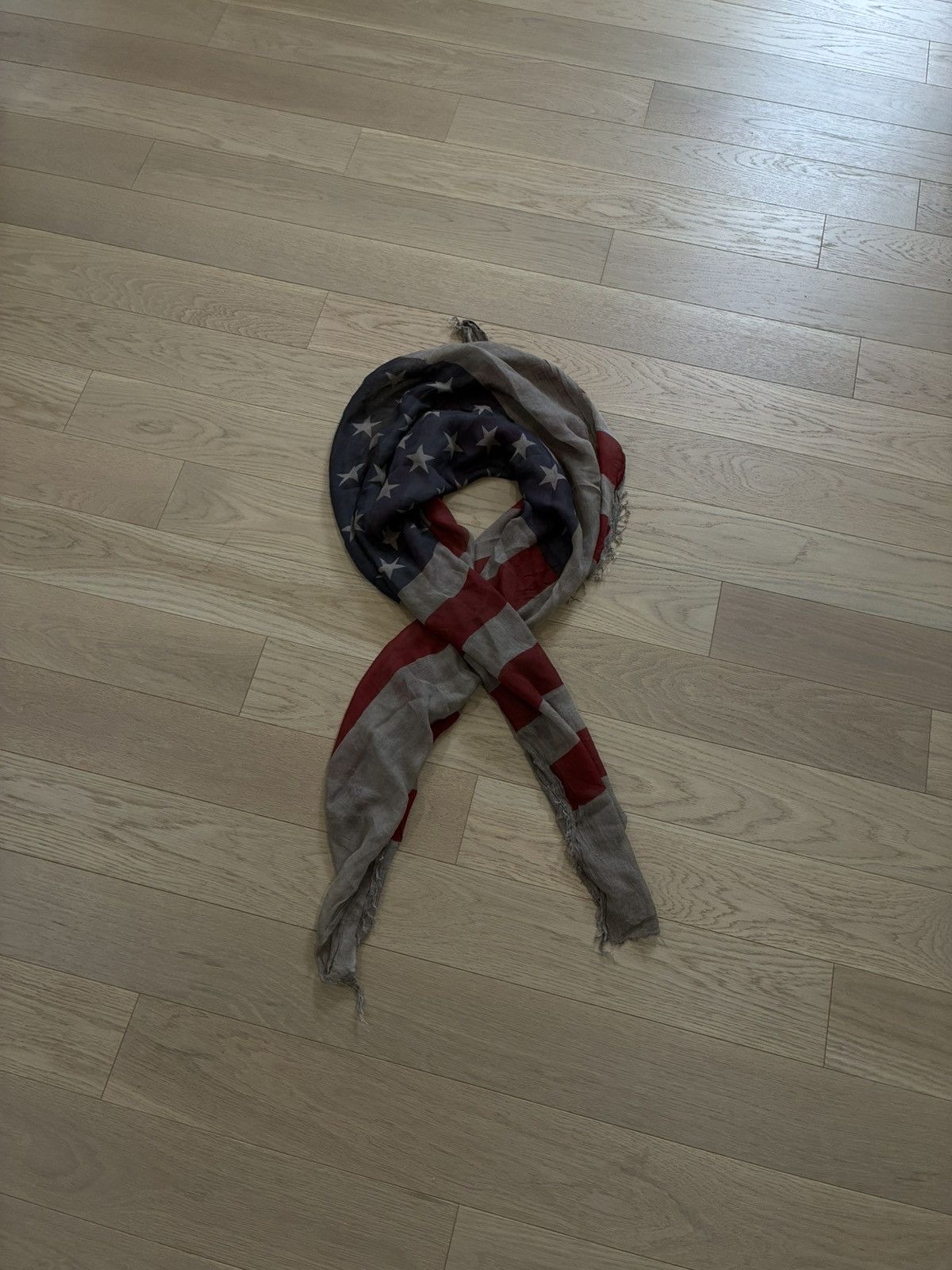John Varvatos American Flag Scarf Size ONE SIZE - 6 Thumbnail