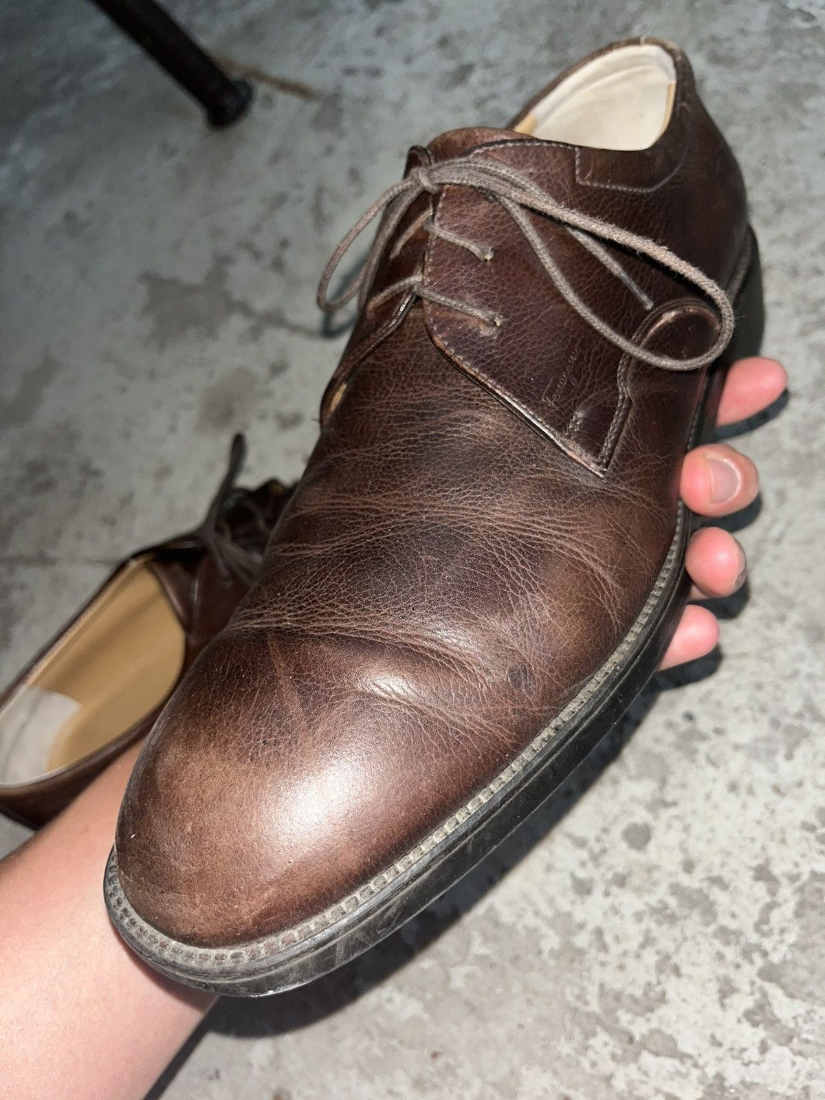 Salvatore Ferragamo Salvatore Ferragamo Lace Up Oxfords Leather Dress Shoes Size US 9 / EU 42 - 17 Thumbnail