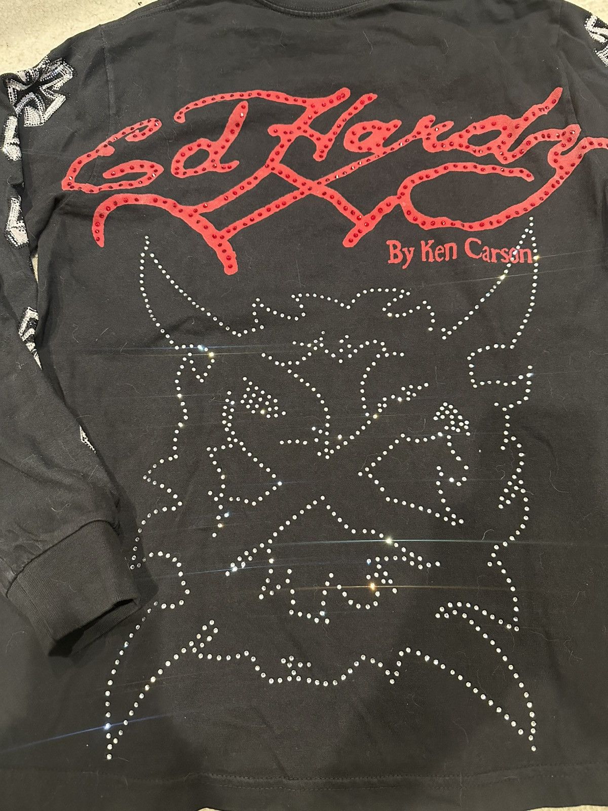 Ed Hardy × Ken Carson Complexcon rhinestone ken carson X ed hardy long sleeve tee Size US M / EU 48-50 / 2 - 4 Thumbnail