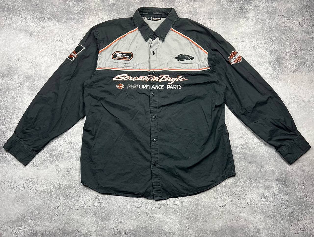 Harley Davidson Vinatge Harley Davidson Long Sleeve Button Up Shirt Racing Size US XL / EU 56 / 4 - 1 Thumbnail