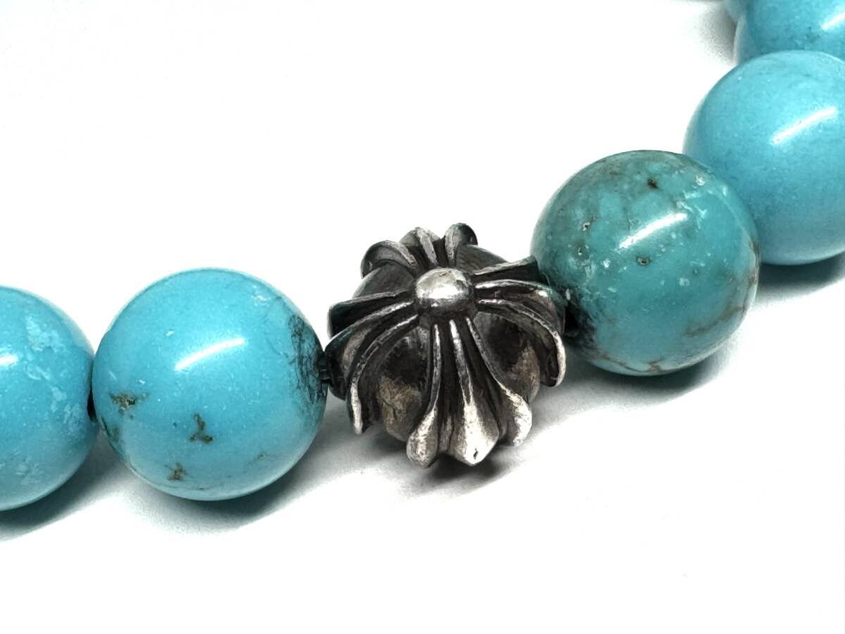 Chrome Hearts Chrome Hearts Turquoise Beaded Bracelet 925 Silver Size ONE SIZE - 4 Thumbnail