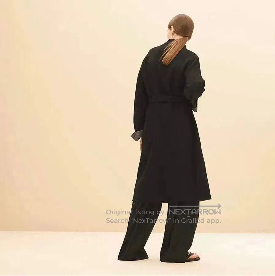 Hermes hermes black and gray cashmere coat. Size US S / EU 44-46 / 1 - 7 Thumbnail