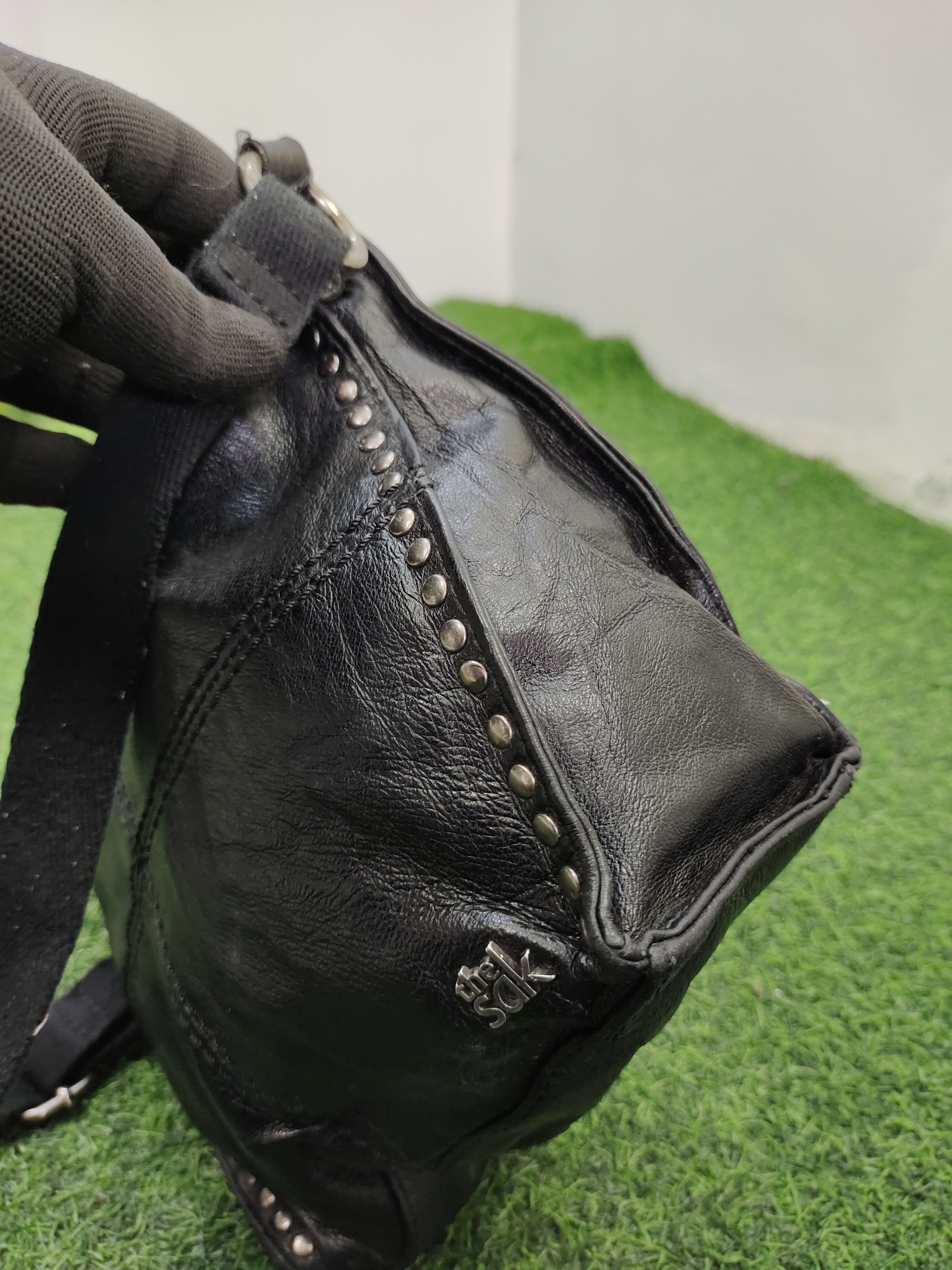 Hysteric Glamour Vintage The Sak Japan Studded Patina Leather Shoulder Bag Size ONE SIZE - 7 Thumbnail