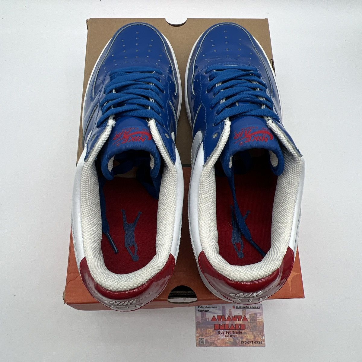 Nike Air Force 1 sheed low blue jay Size US 10.5 / EU 43-44 - 7 Thumbnail