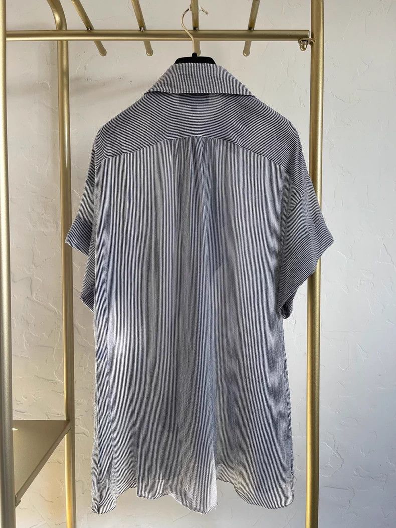 Chanel Chanel 24p grey wood-eared shirt Size XXS / US 00 / IT 34 - 2 Thumbnail