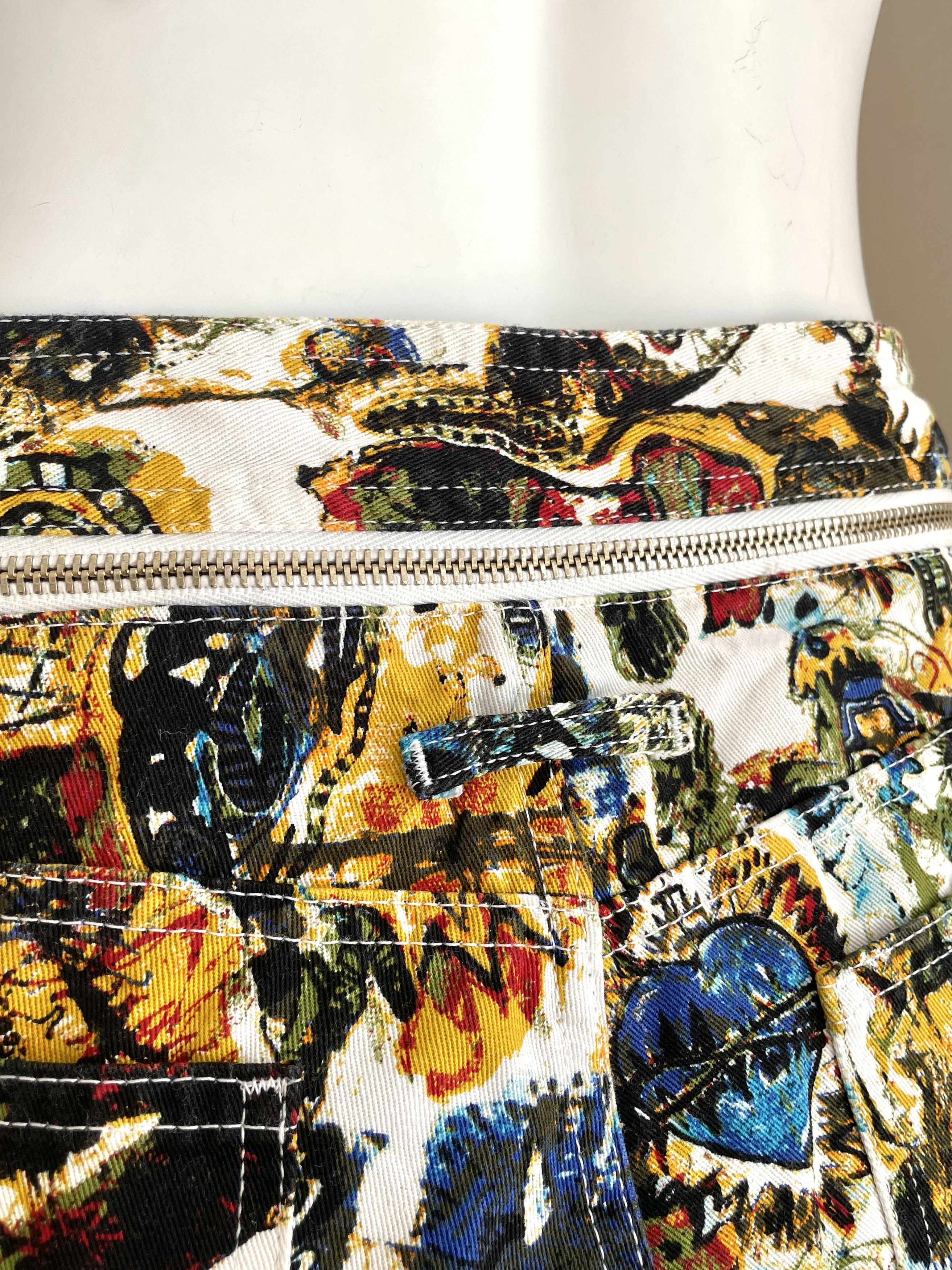 Jean Paul Gaultier Jean Paul Gaultier SS2000 punk Basquiat print unisex pants Size 30" / US 8 / IT 44 - 5 Thumbnail