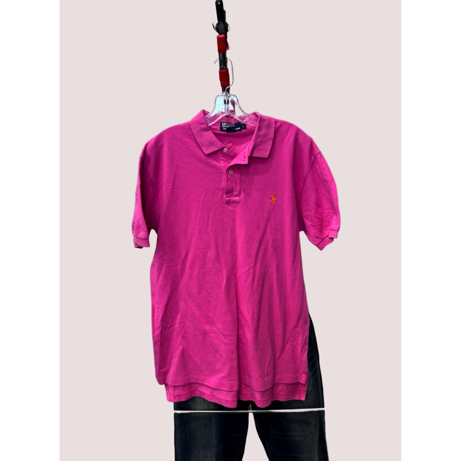 Polo Ralph Lauren Polo Ralph Lauren Polo Shirt L Mens Pink Orange Pony POLO SHIRT Large L Size US L / EU 52-54 / 3 - 1 Thumbnail