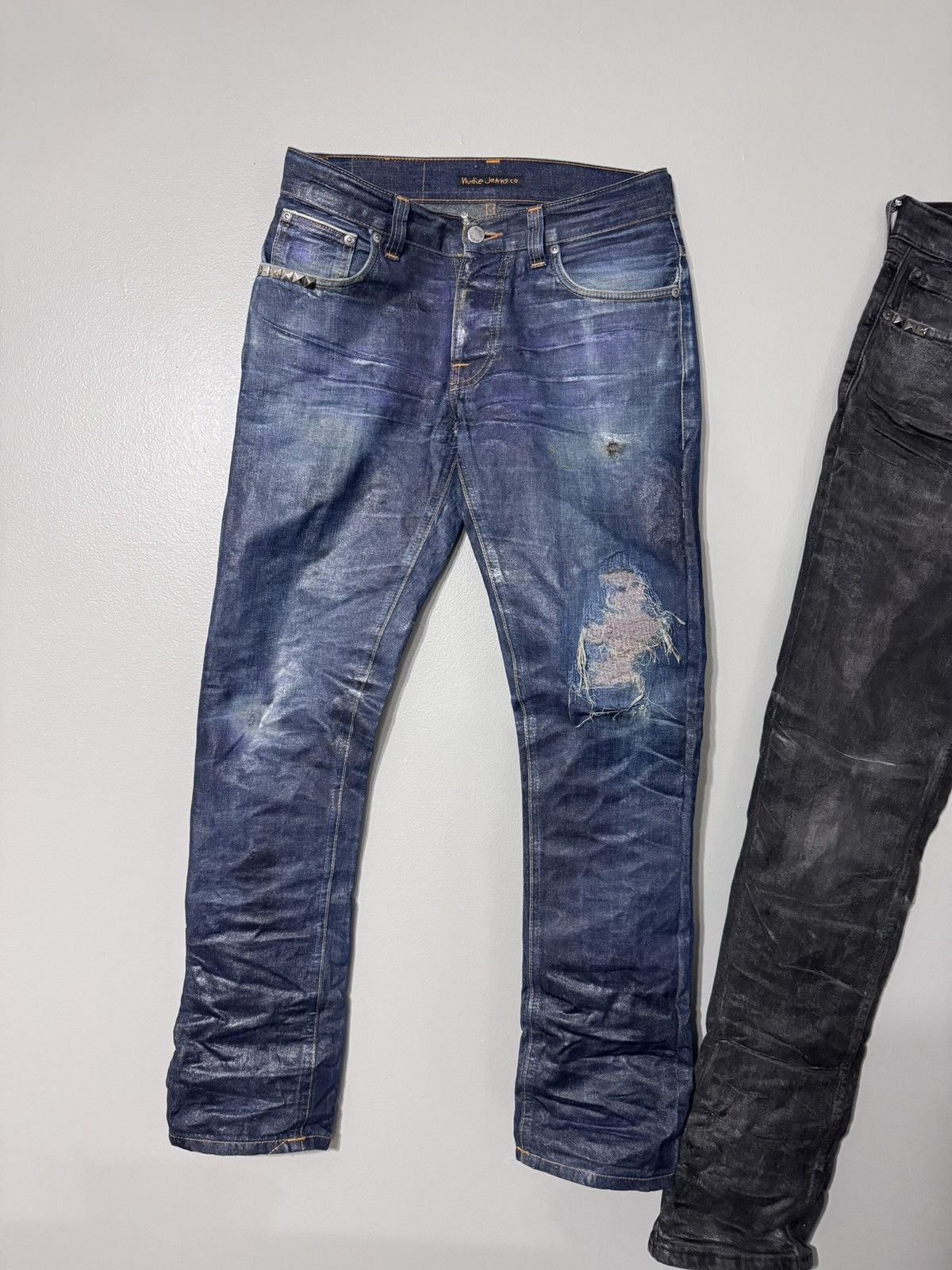 Hysteric Glamour waxed hysteric jeans Size US 29 - 1 Thumbnail