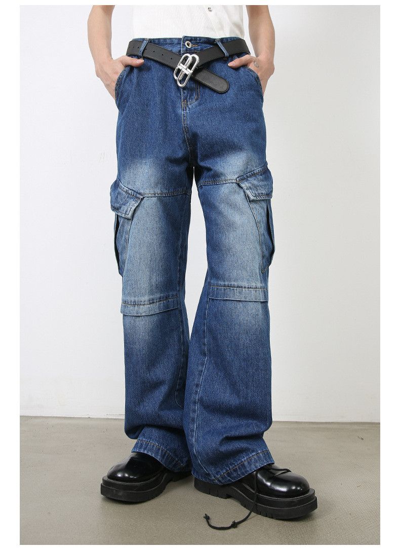 Japanese Brand × Jean American retro men's high street loose cargo jeans Size US 32 / EU 48 - 1 Thumbnail