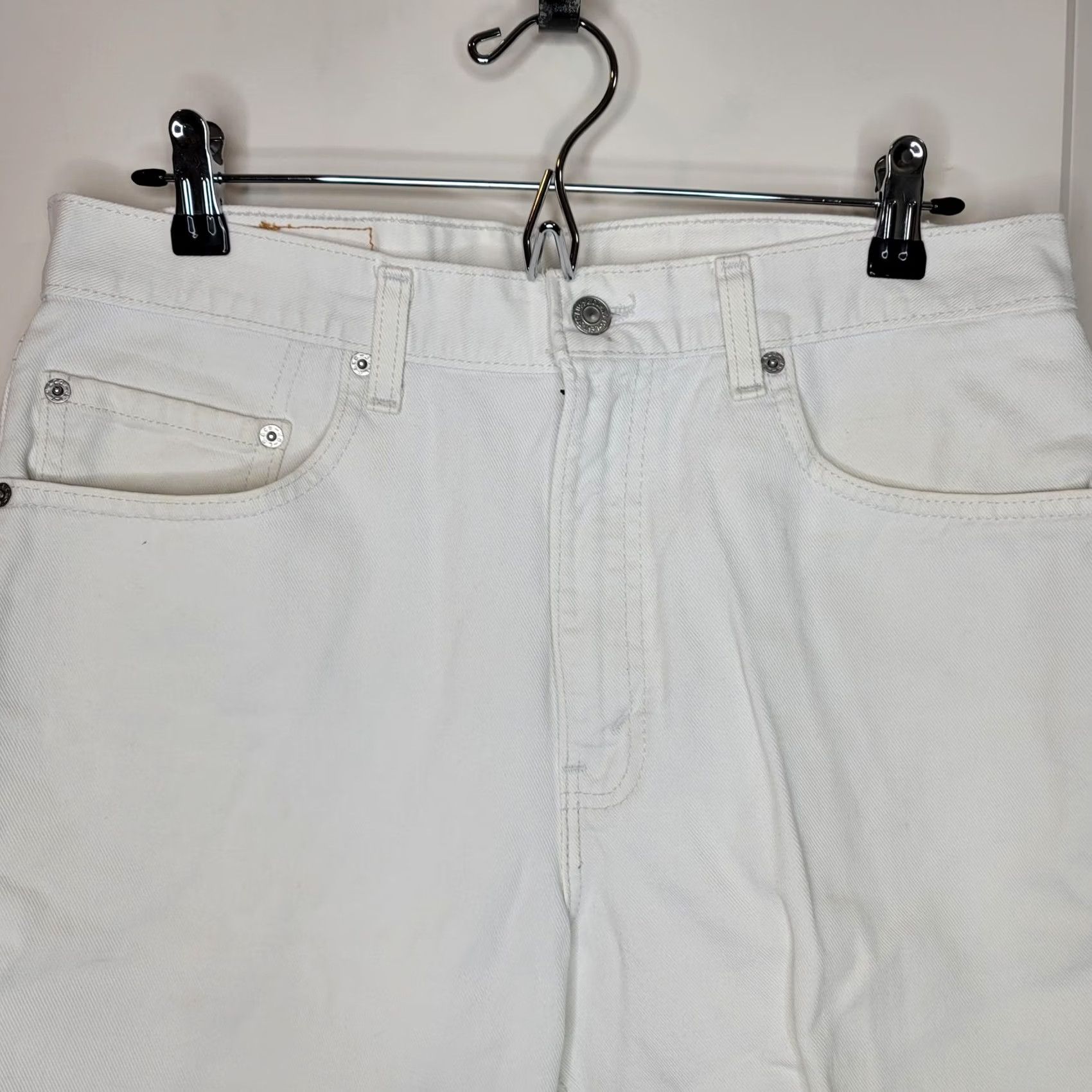 Levi's VINTAGE Levi's Shorts 34 White Denim 5-Pocket 505 Regular Fit Bermuda Casual USA Mens Size US 34 / EU 50 - 2 Thumbnail