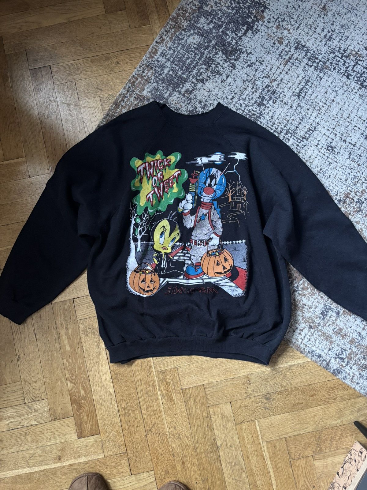 Vintage Freeze Warner Bros 1994 vintage rare sweatshirt NY made USA Size US L / EU 52-54 / 3 - 2 Thumbnail