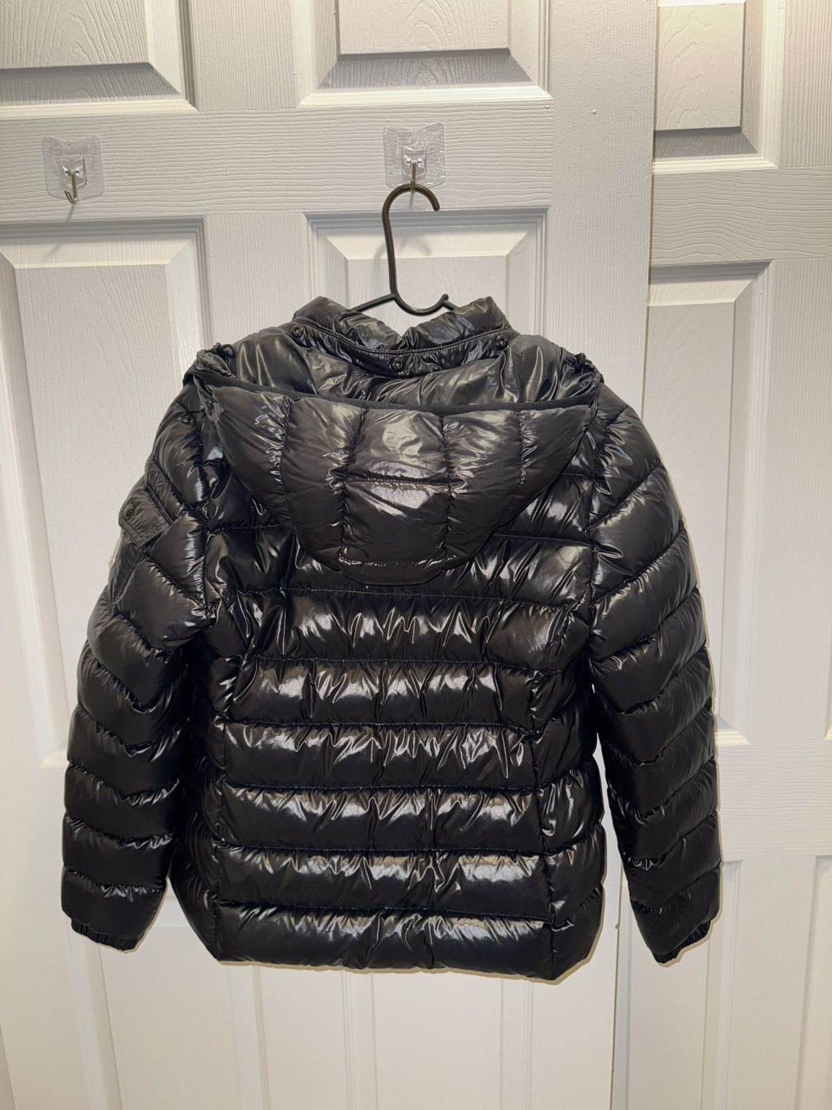 Moncler Moncler Bady Black Hooded Down Jacket Size L / US 10 / IT 46 - 2 Thumbnail