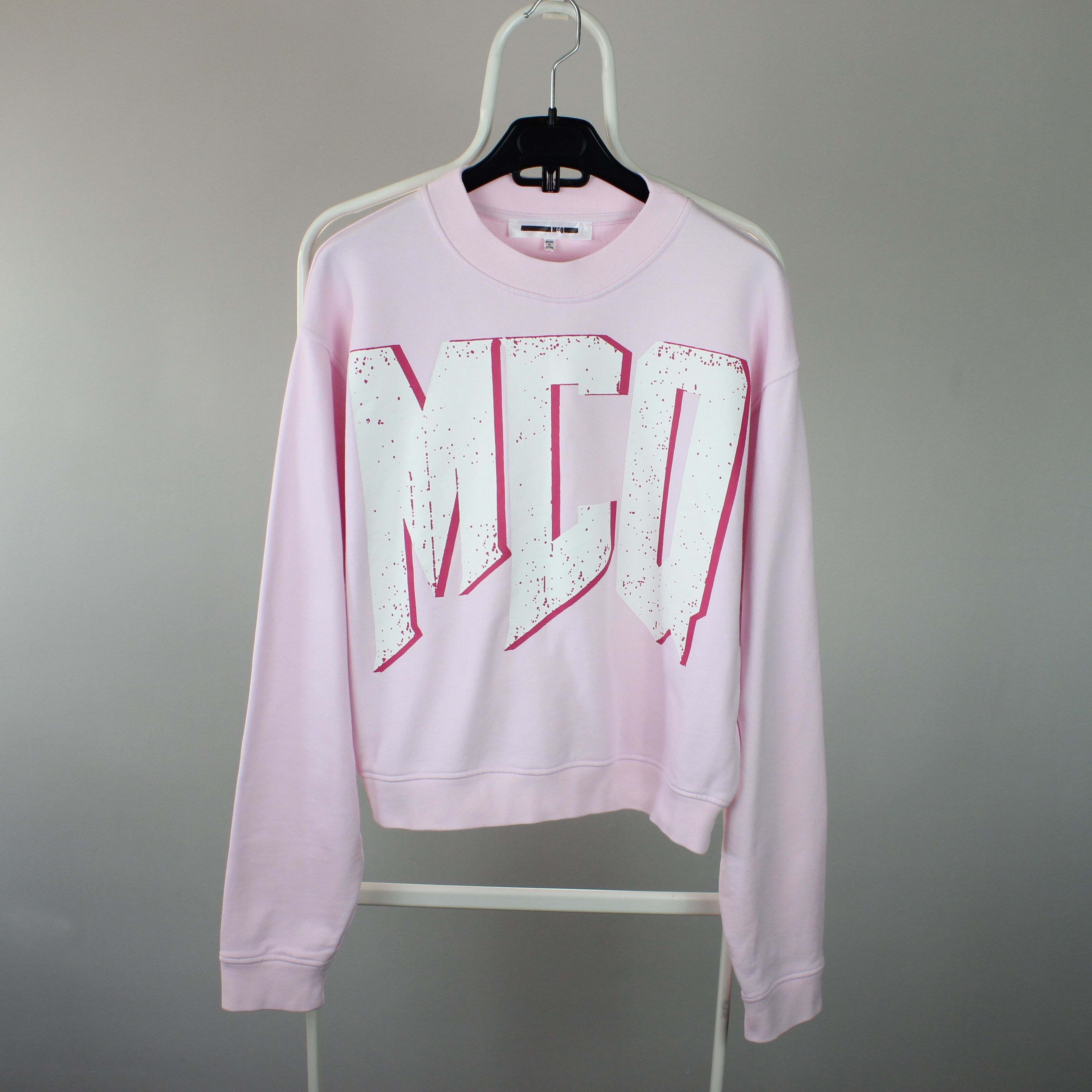 MCQ ALEXANDER MCQUEEN Women Pink Printed Sweatshirt Jumper L Size L / US 10 / IT 46 - 1 Thumbnail