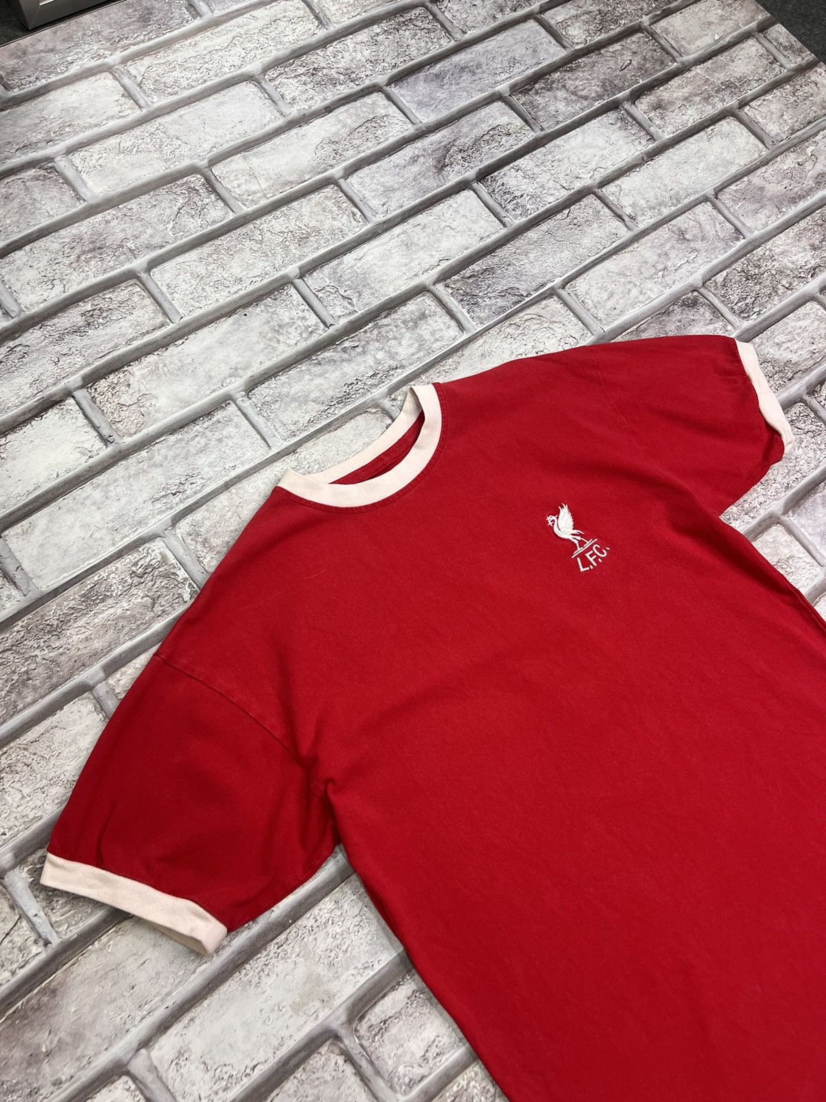Vintage Vintage Liverpool Score Draw Soccer Jersey Size US M / EU 48-50 / 2 - 3 Thumbnail