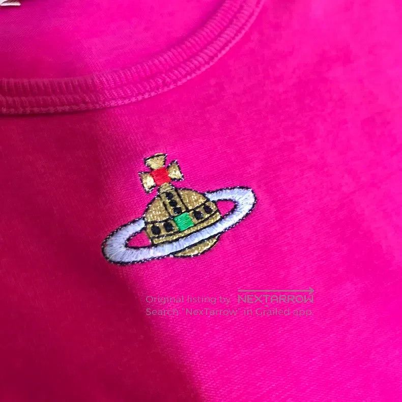 Vivienne Westwood Vivienne Westwood Iconic large planet embroidery rose red Size M / US 6-8 / IT 42-44 - 3 Thumbnail