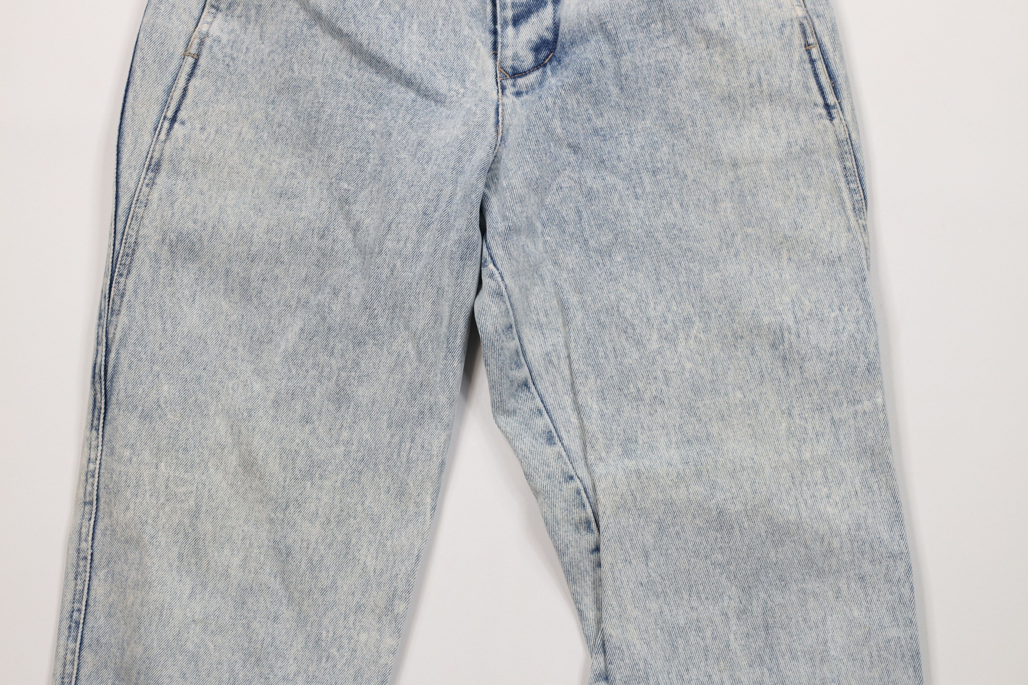Vintage Vintage 90s Streetwear Acid Wash Pleated Tapered Jeans Size 32" / US 10 / IT 46 - 3 Thumbnail