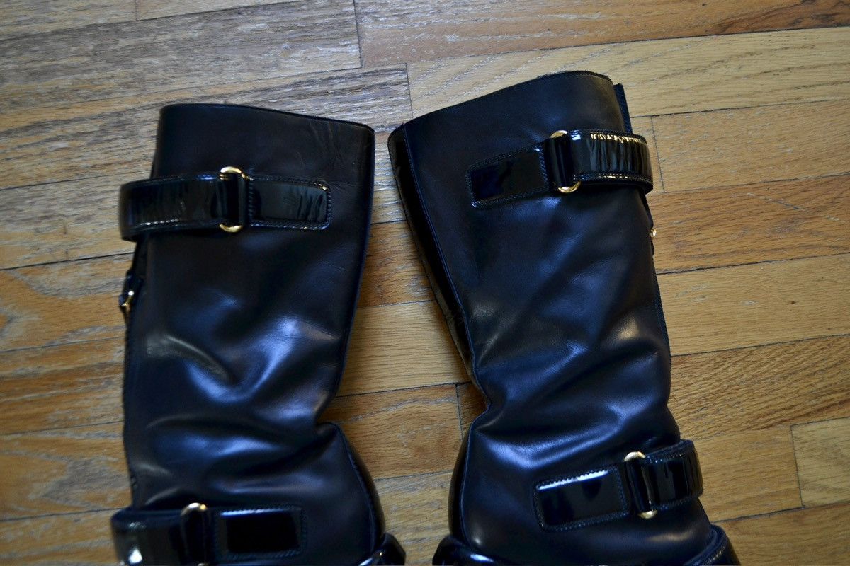 Louis Vuitton FW2006 by Marc Jacobs Wedged Shearling Lined Knee-High Boots Size US 10 / IT 40 - 12 Thumbnail