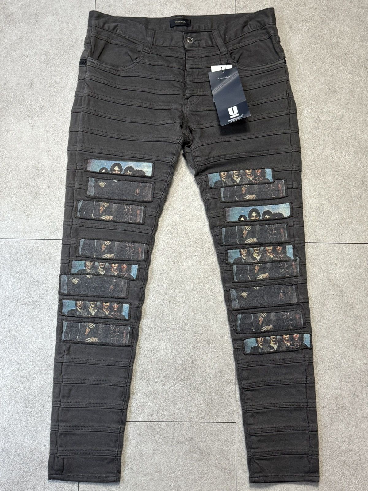 Undercover Television Hagi Patch Denim Pants