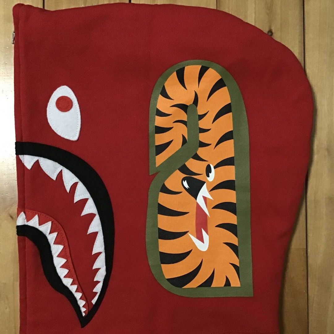 Bape BAPE WGM Shark full zip hoodie Red a bathing ape Size US L / EU 52-54 / 3 - 6 Thumbnail