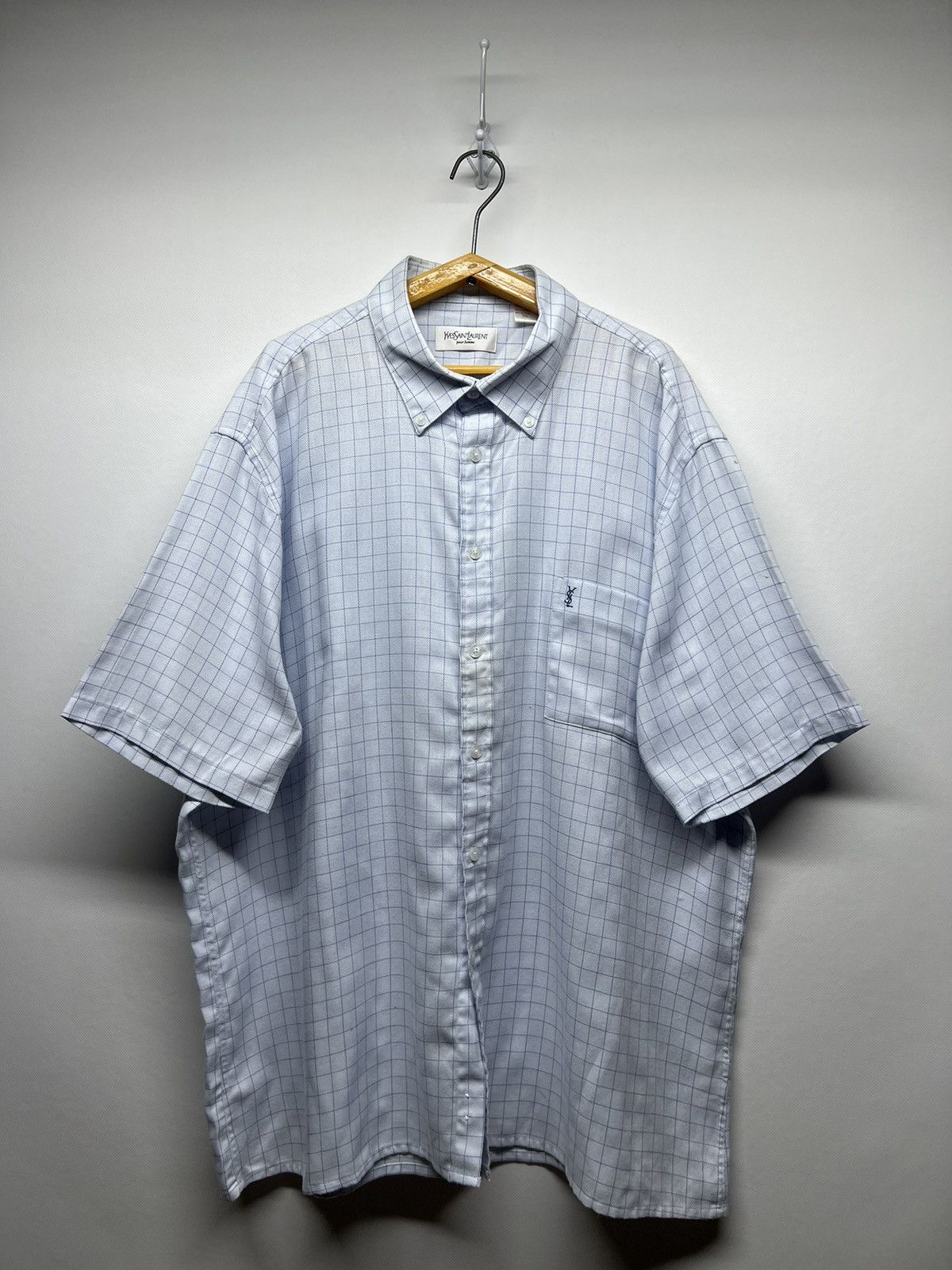 Vintage × Yves Saint Laurent Vintage Y2k Yves Saint Laurent YSL Striped Shirt 00’s Size US XXL / EU 58 / 5 - 3 Thumbnail