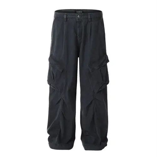 Japanese Brand × Jean Vintage pocket wide-leg casual cargo trousers Size US 32 / EU 48 - 1 Thumbnail