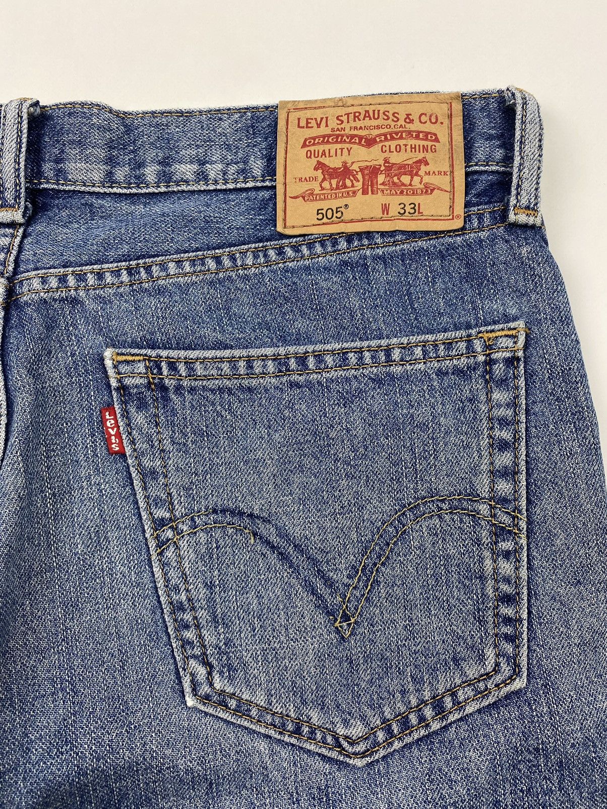 Levi's 2000sVintage Levi’s 505 Denim Straight Jorts W33 Size US 33 - 5 Thumbnail