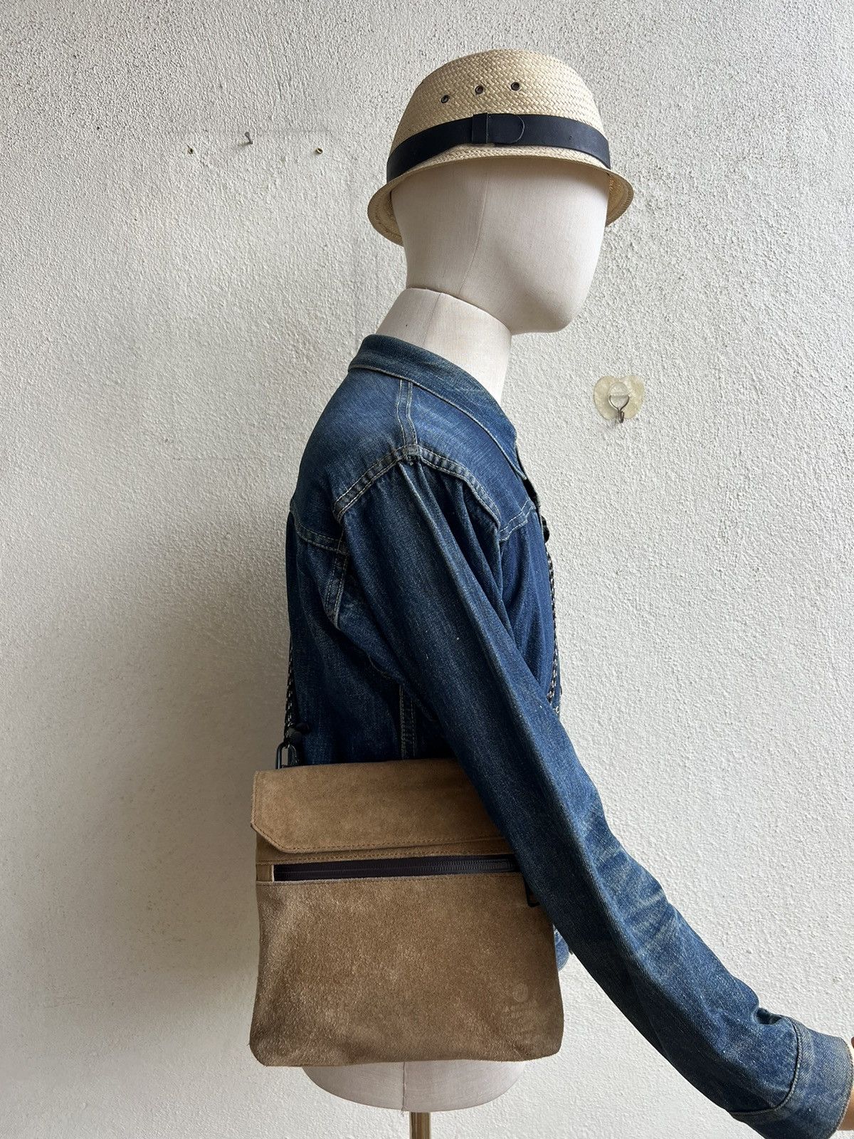 Leather AS2OV Japan Muddy Patina Suede Leather Bag Size ONE SIZE - 2 Thumbnail