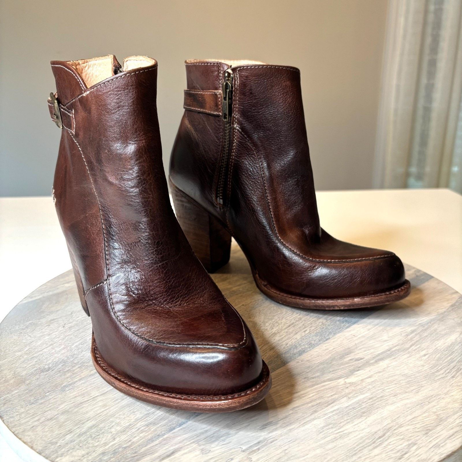 Bed Stu Bed Stu Isla Cobbler Leather Ankle Boots Women’s 8.5 Rustic Size US 8.5 / IT 38.5 - 1 Thumbnail