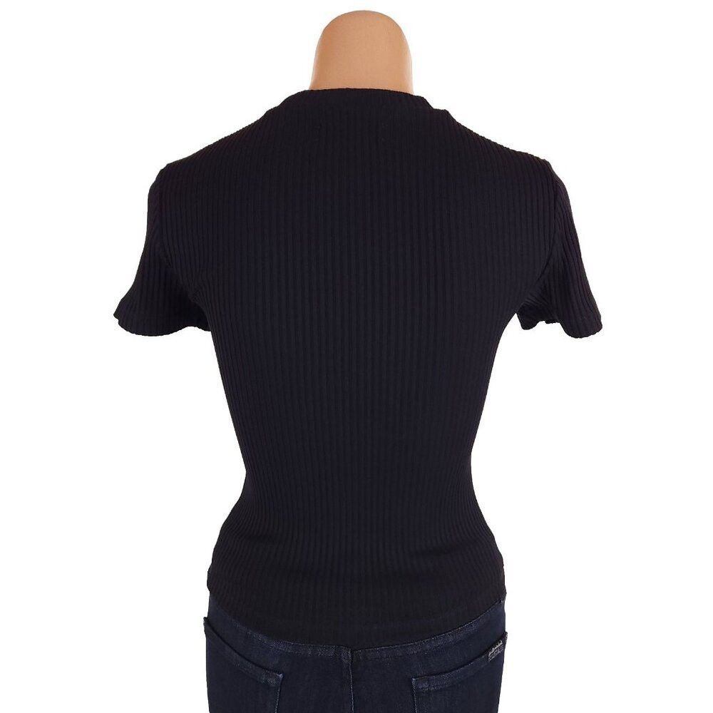 Opening Ceremony Opening Ceremony Box Logo-Print Rib T-Shirt Size XS Womens Size XS / US 0-2 / IT 36-38 - 6 Thumbnail