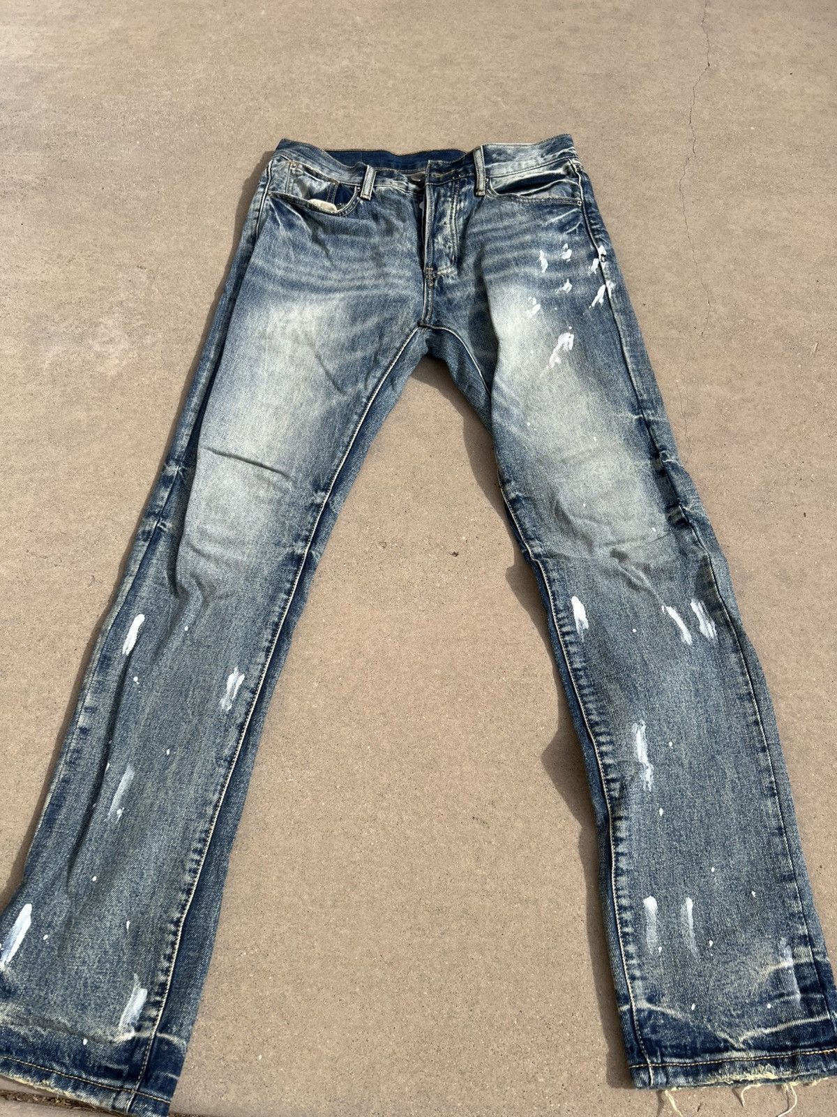 MNML MNML Denim Paint Splatter 31 Size US 31 - 1 Thumbnail
