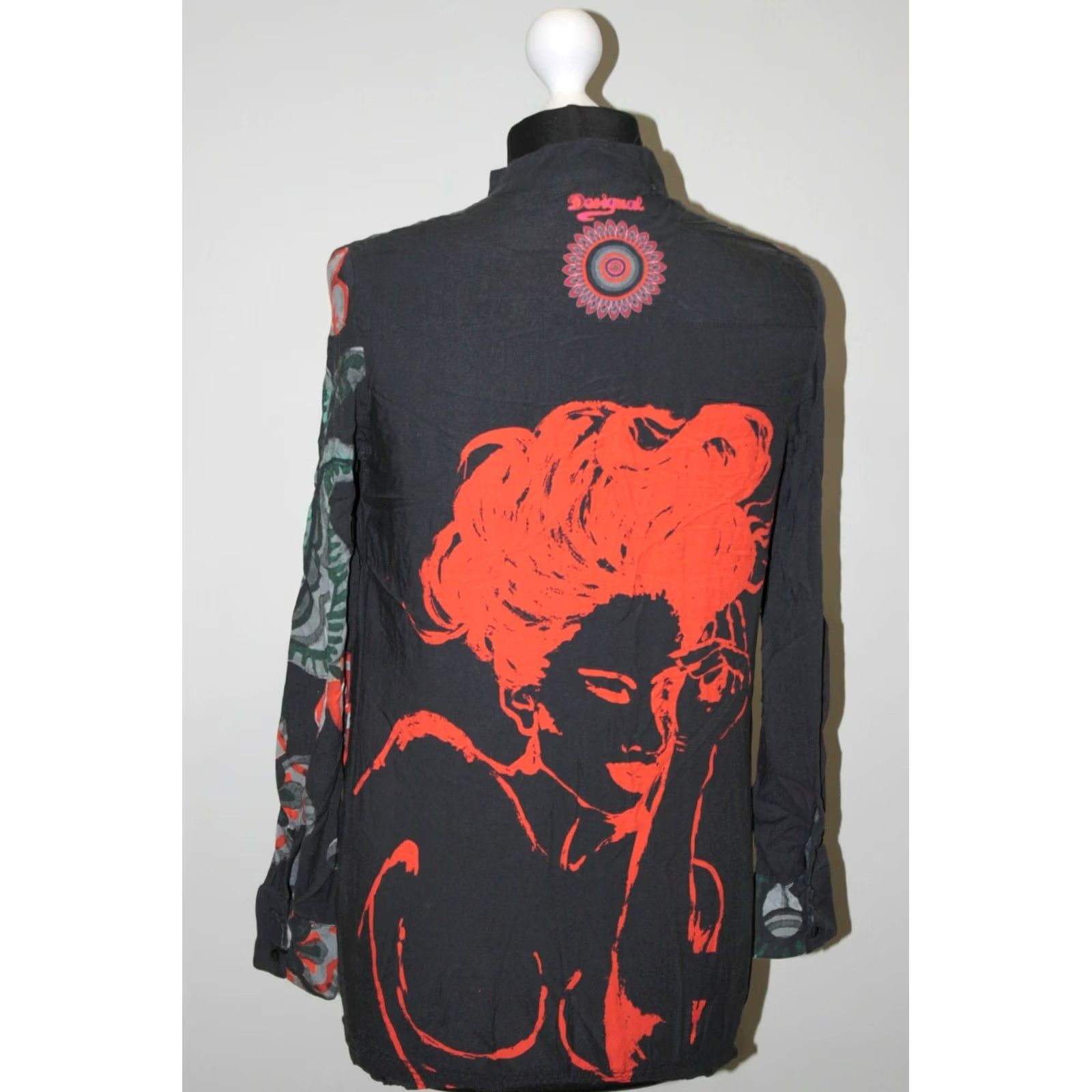 Desigual Desigual Black Blouse Shirt Womens M Size M / US 6-8 / IT 42-44 - 3 Thumbnail